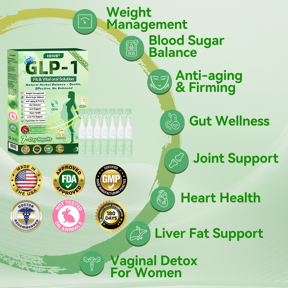 (HHVB®) 🔥 Only 6 boxes left! Get 30% off today! The GLP-1 oral solution helps manage weight and blood sugar, with lasting results in 4–6 boxes. Don’t wait—act fast!